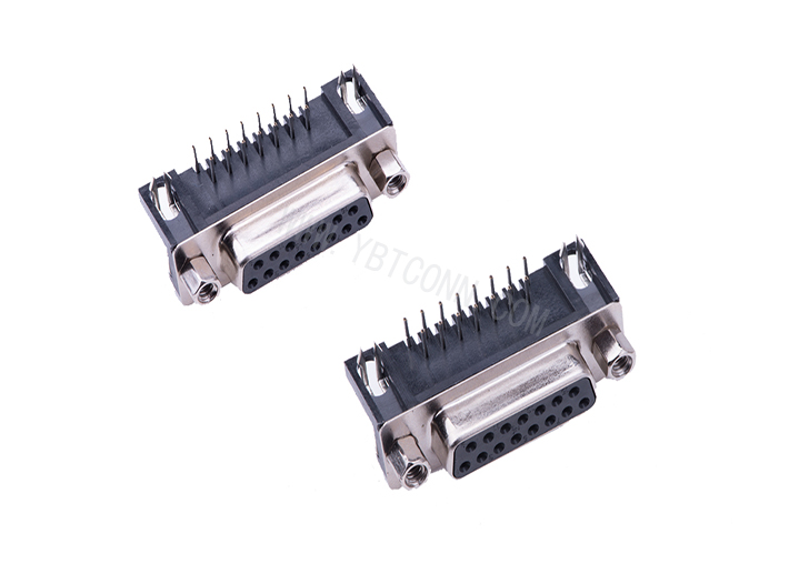 D-SUB15P 90° 母座  短
