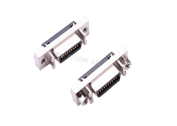 SCSI 连接器 20P  180°插件 母座