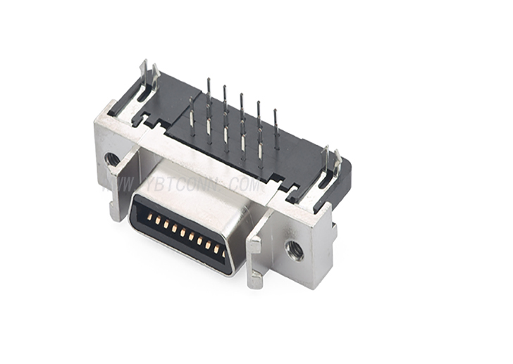 SCSI 连接器 20P 90° 母座