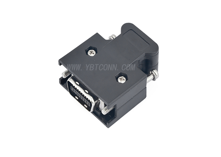 SCSI 连接器 20P 焊线装配式 公座