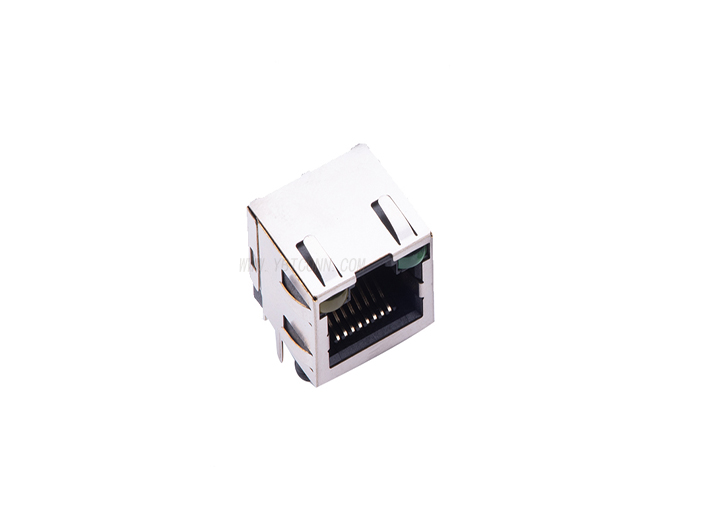 RJ45 8P8C 180° 卡扣式(带LED)