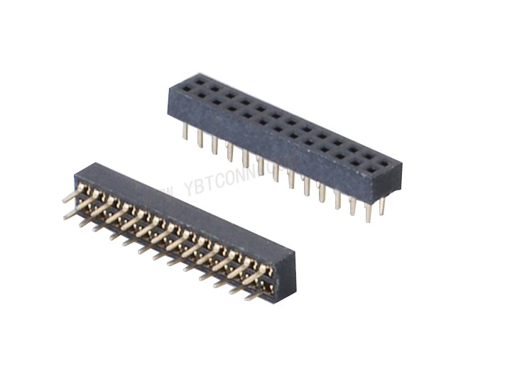 排母 双排PH1.0mm 1.0X2.0 DIP180°