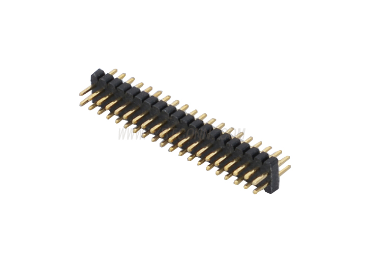 排针 PH1.0mm DIP180° 单排单塑