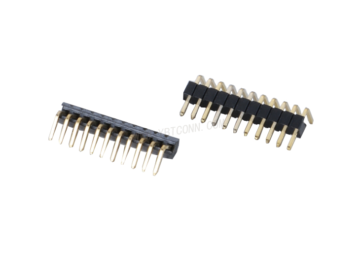 排针 PH1.27mm DIP90° 单排单塑