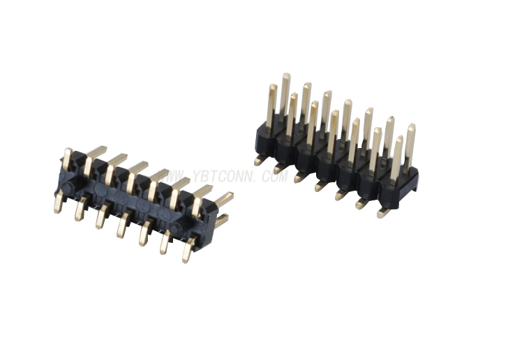 排针 PH2.54mm SMT立贴 双排双塑