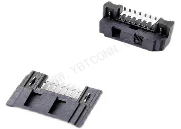 SATA7P 母座 SMT卧贴