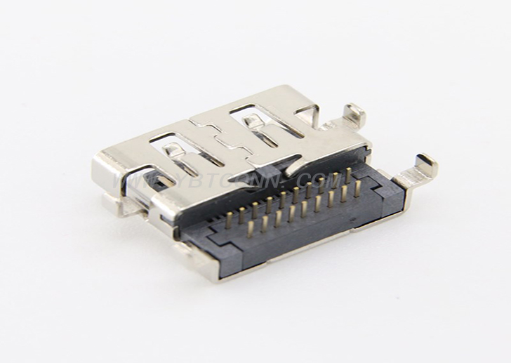 HDMI19P 母座 反向沉板式