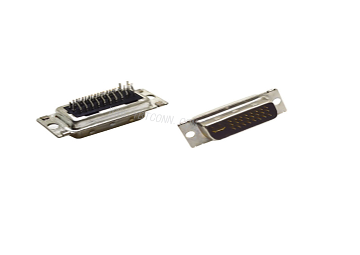 DVI 24+5 夹板式公头连接器